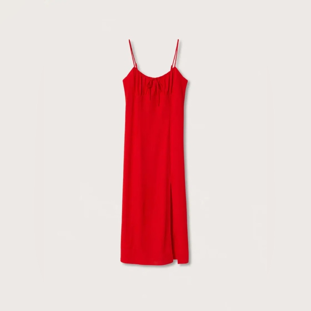 Mango Vibrant Red Maxi Dress, Size 2